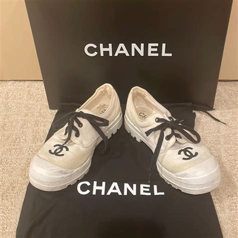 chanel canvas sneakers|chanel sneakers official.